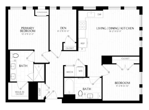 Floor Plan Image of Apartment Apt 0714